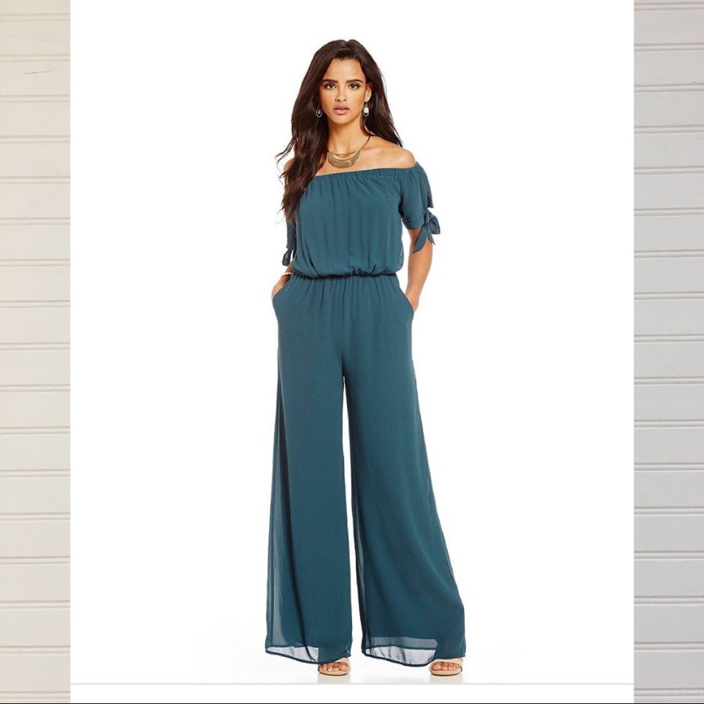 [gianni bini] lillian off the shoulder jumpsuit S